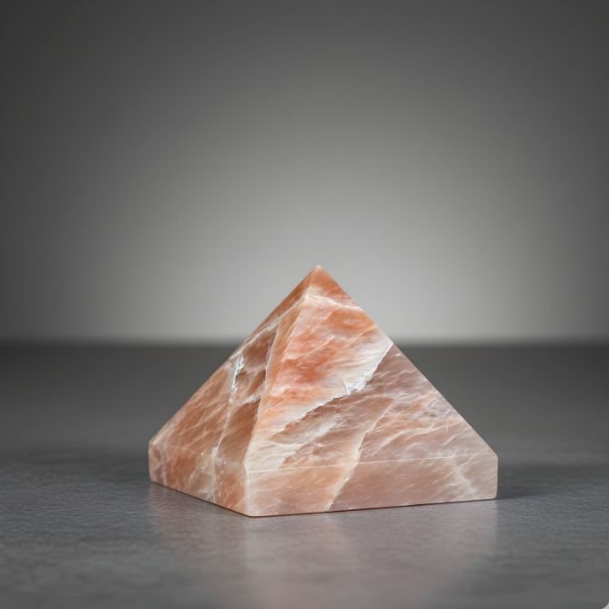 Peach Moonstone Pyramid